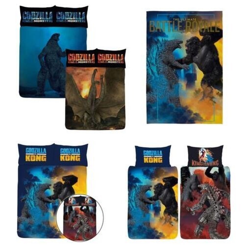 Godzilla lenzuola reversibili - godzilla,
